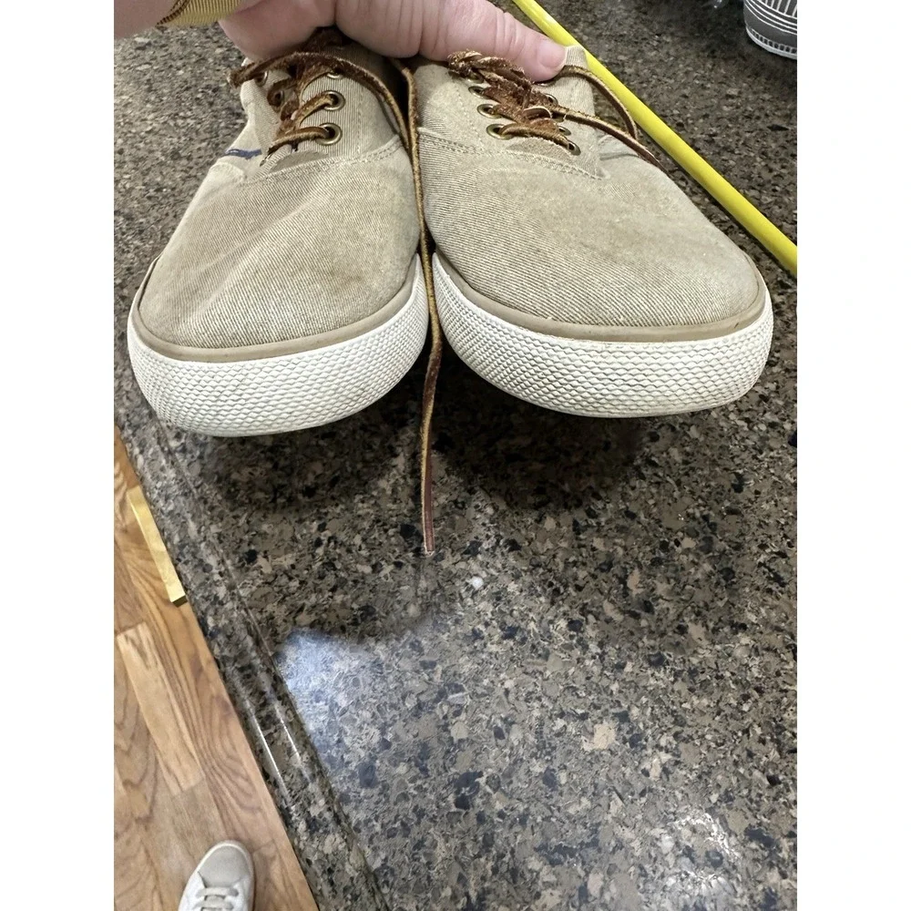 Polo‎ Ralph Lauren Brown Canvas Deck Shoes 9.5 D